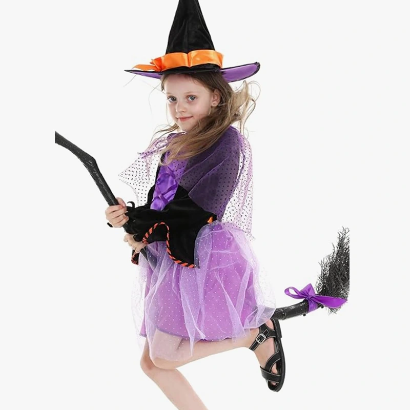 Storybook Character Day Kids Heksekostume med blondekant